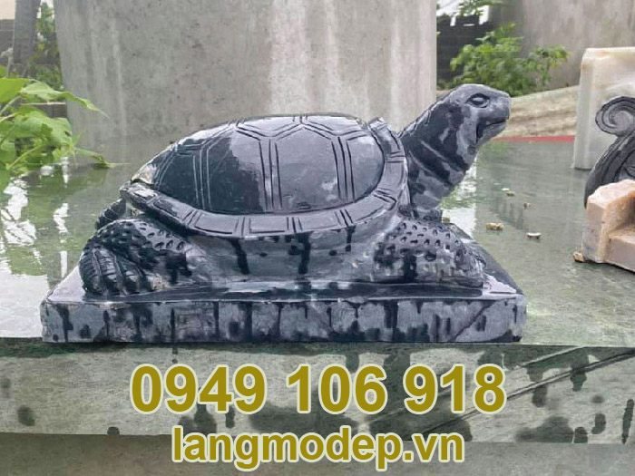 Tượng rùa đá xanh đen