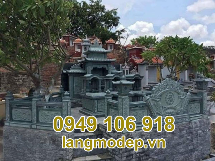 Khu lăng mộ đá xanh rêu cao cấp