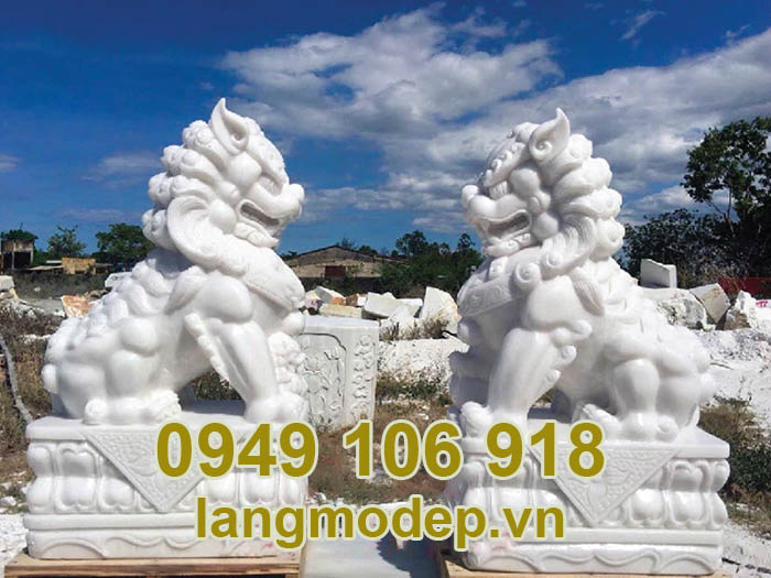 Tượng kỳ lân bằng đá đẹp, chuẩn kích thước phong thủy