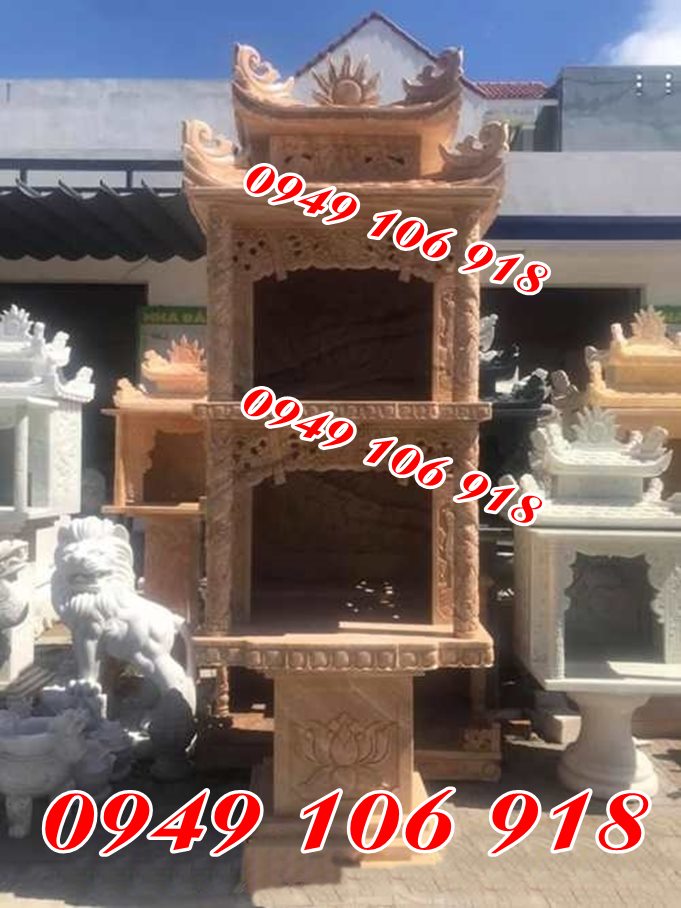 Bàn thờ thiên 2 tầng mẫu bàn thờ đá 2 ban thờ ngoài trời 02 Bàn thờ thiên 2 tầng mẫu bàn thờ đá 2 ban thờ ngoài trời 02