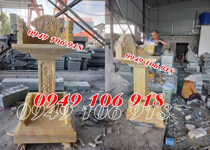 Bàn thờ thiên đá tự nhiên 2 tầng Bàn thờ thiên đá tự nhiên 2 tầng