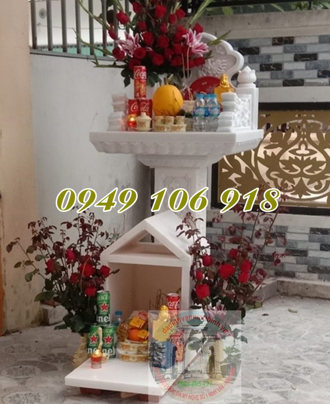 Mẫu cây hương thờ Chúa Thượng Ngàn bằng đá trắng Mẫu cây hương thờ Chúa Thượng Ngàn bằng đá trắng