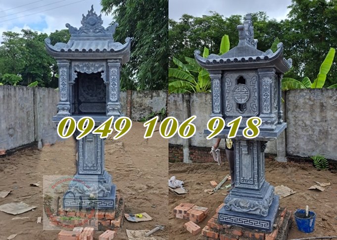 Mẫu cây hương thờ Chúa Thượng bằng đá ngoài trời Mẫu cây hương thờ Chúa Thượng bằng đá ngoài trời